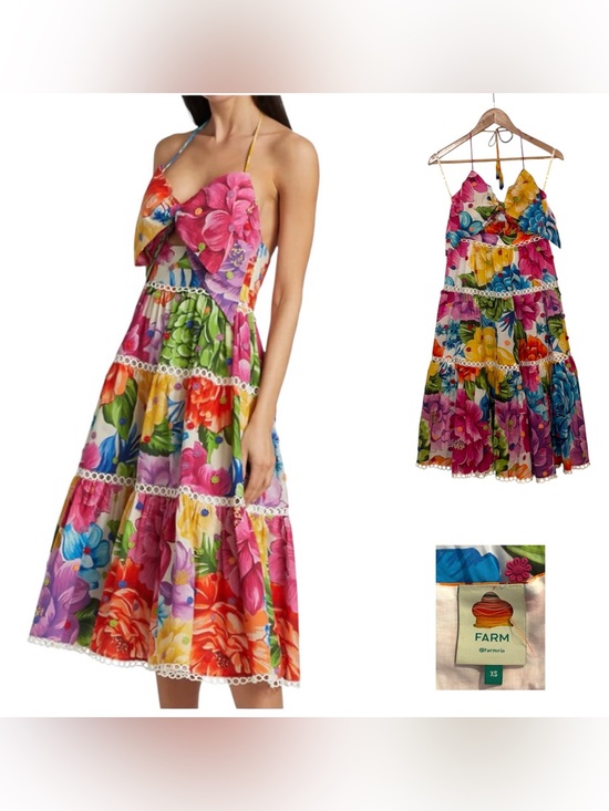 FARM Rio Dresses & Skirts - Farm Rio Chita Flower Midi Dress